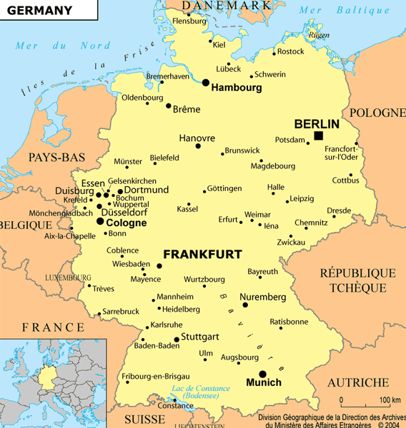 frankfurt germay karte